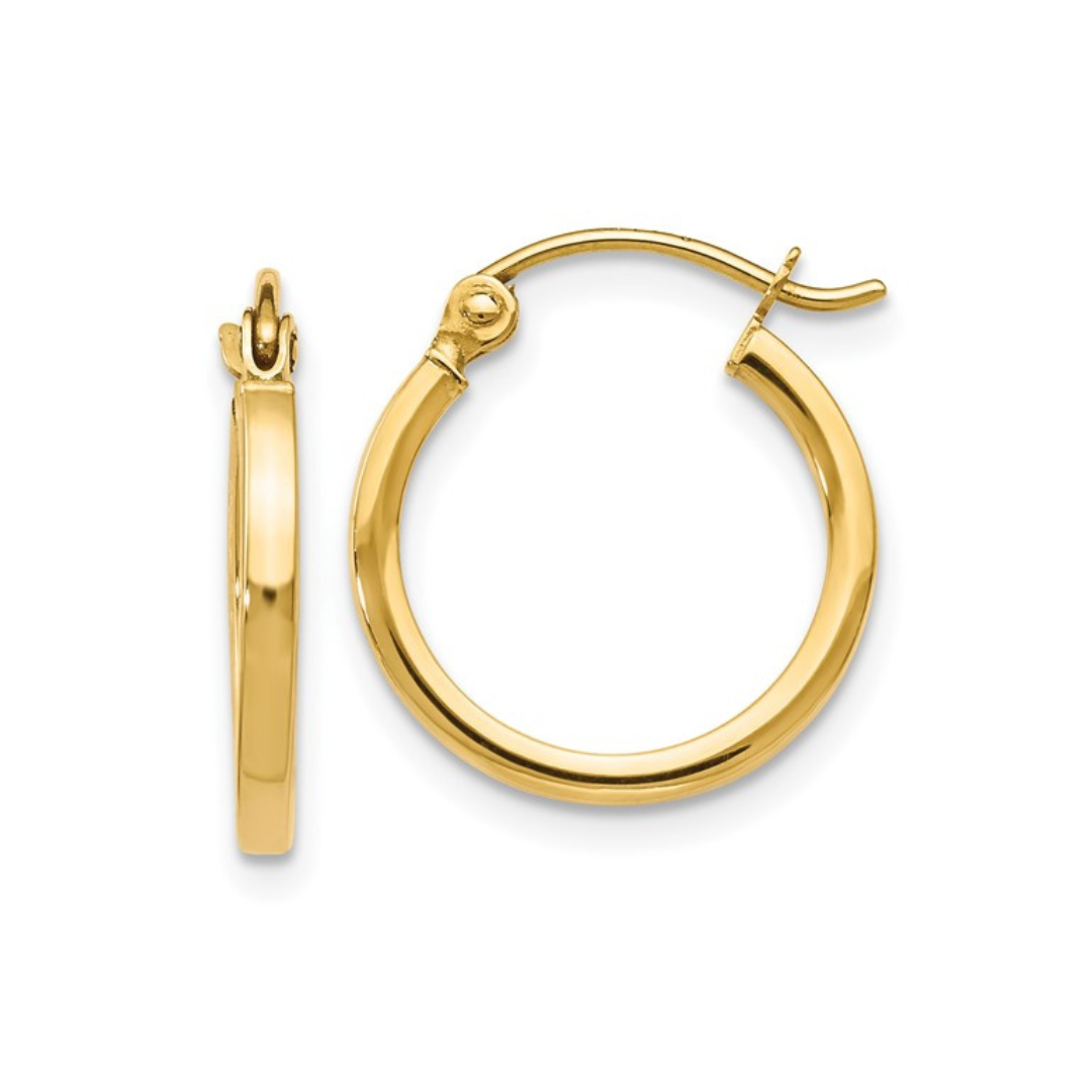 Small Polished Hoop Earrings