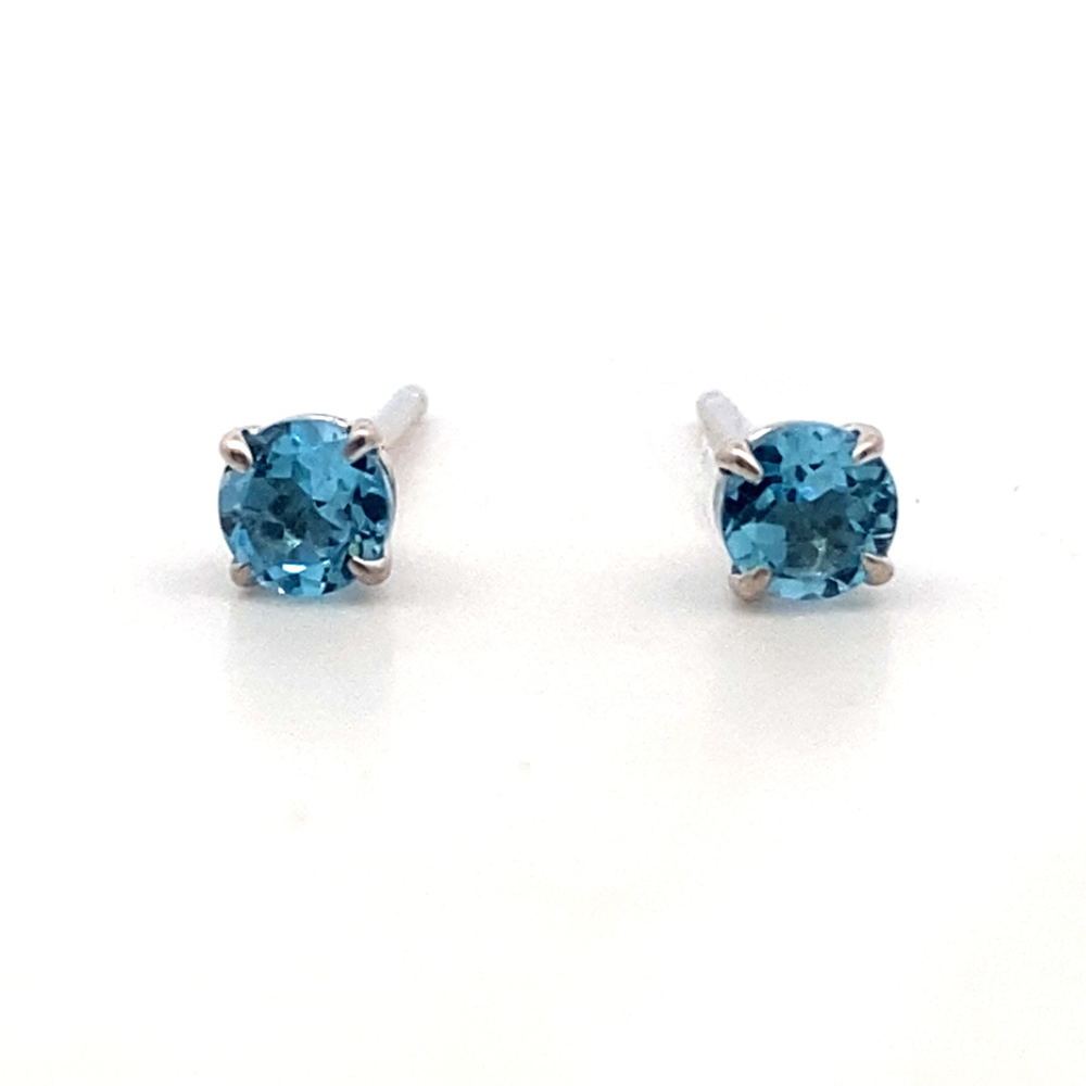 Koser Jewelers Signature Blue Topaz Stud Earrings