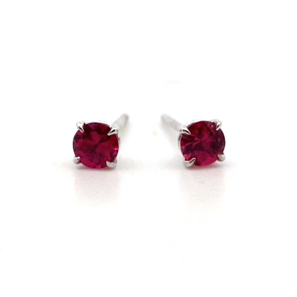 Koser In House
3.5 mm Ruby
A quality
Studs


These 14-karat whit