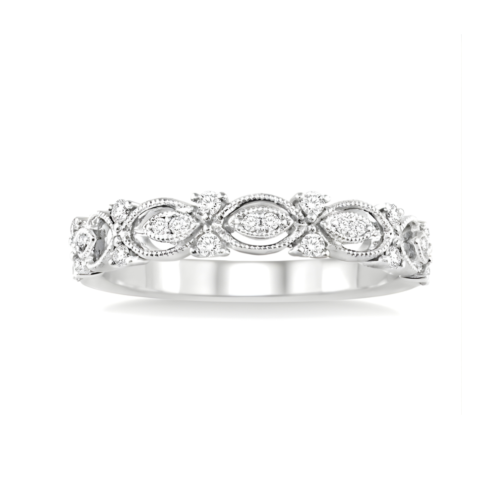 Vintage-Inspired Stackable Diamond Fashion Ring