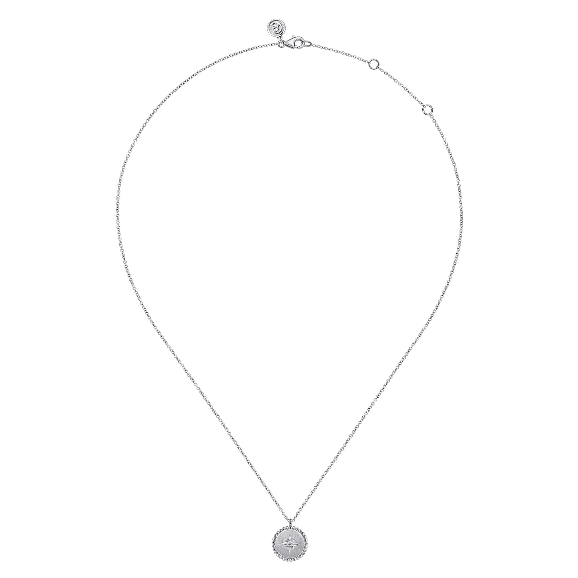 Gabriel & Co. Bujukan Diamond Starburst Medallion Pendant