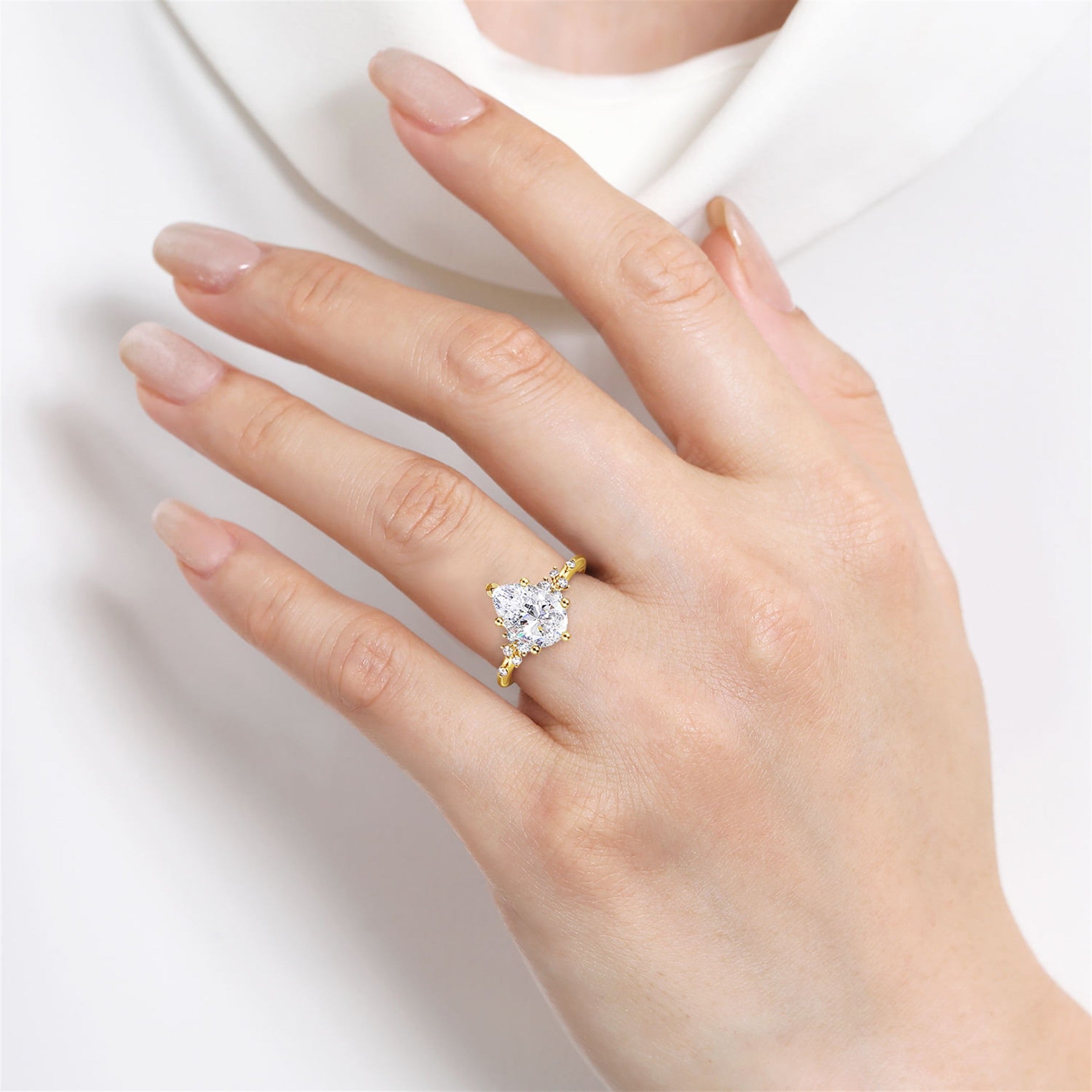 Gabriel & Co. 6-Prong Pear Shape Diamond Engagement Ring