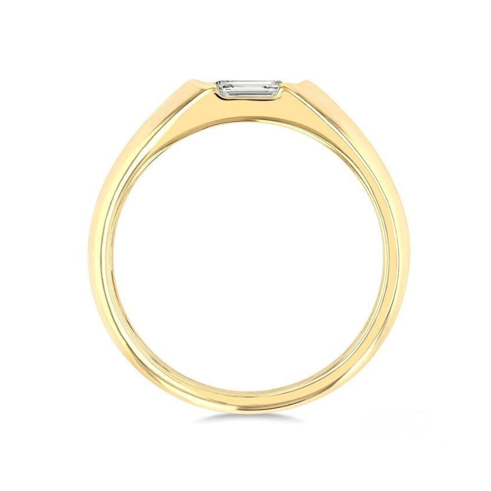 Emerald Shape East-West Diamond Ring