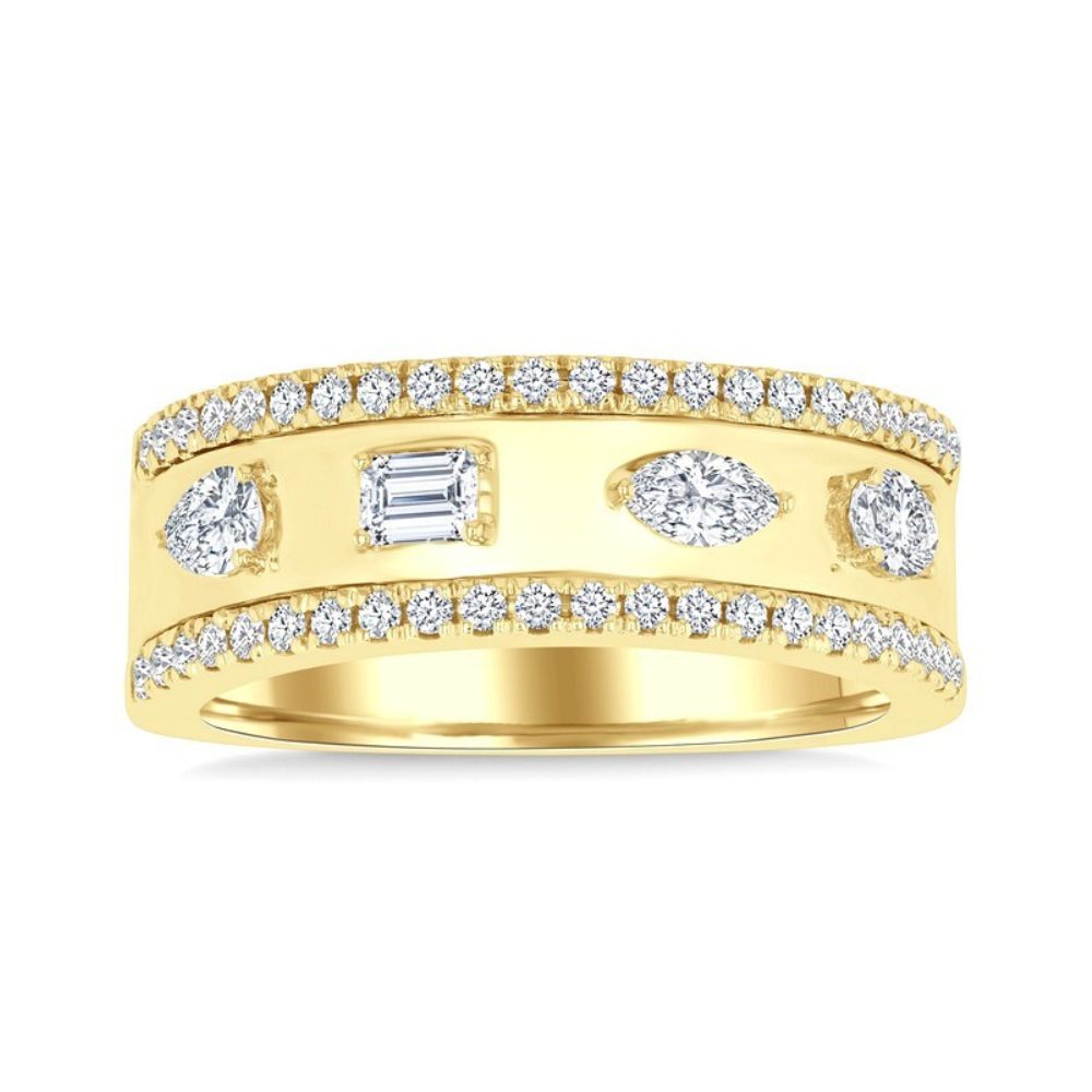 Mixed Shape Diamond Fashion Band