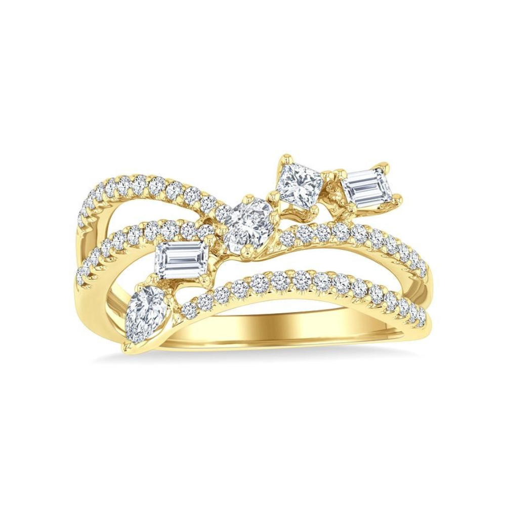 Mixed Shaped Diamond Fashion Ring