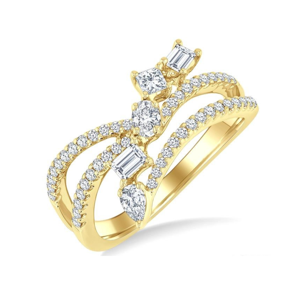 Mixed Shaped Diamond Fashion Ring
