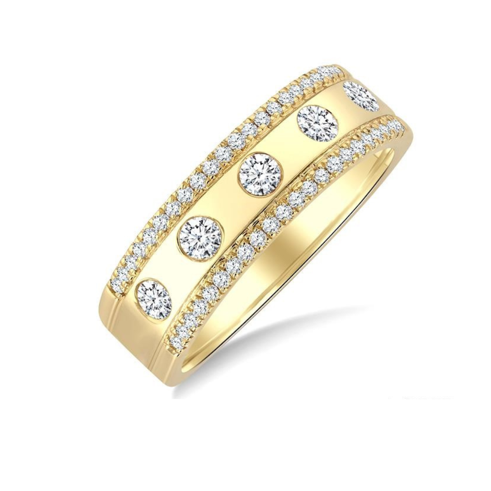 Flush Set Diamond Fashion Band