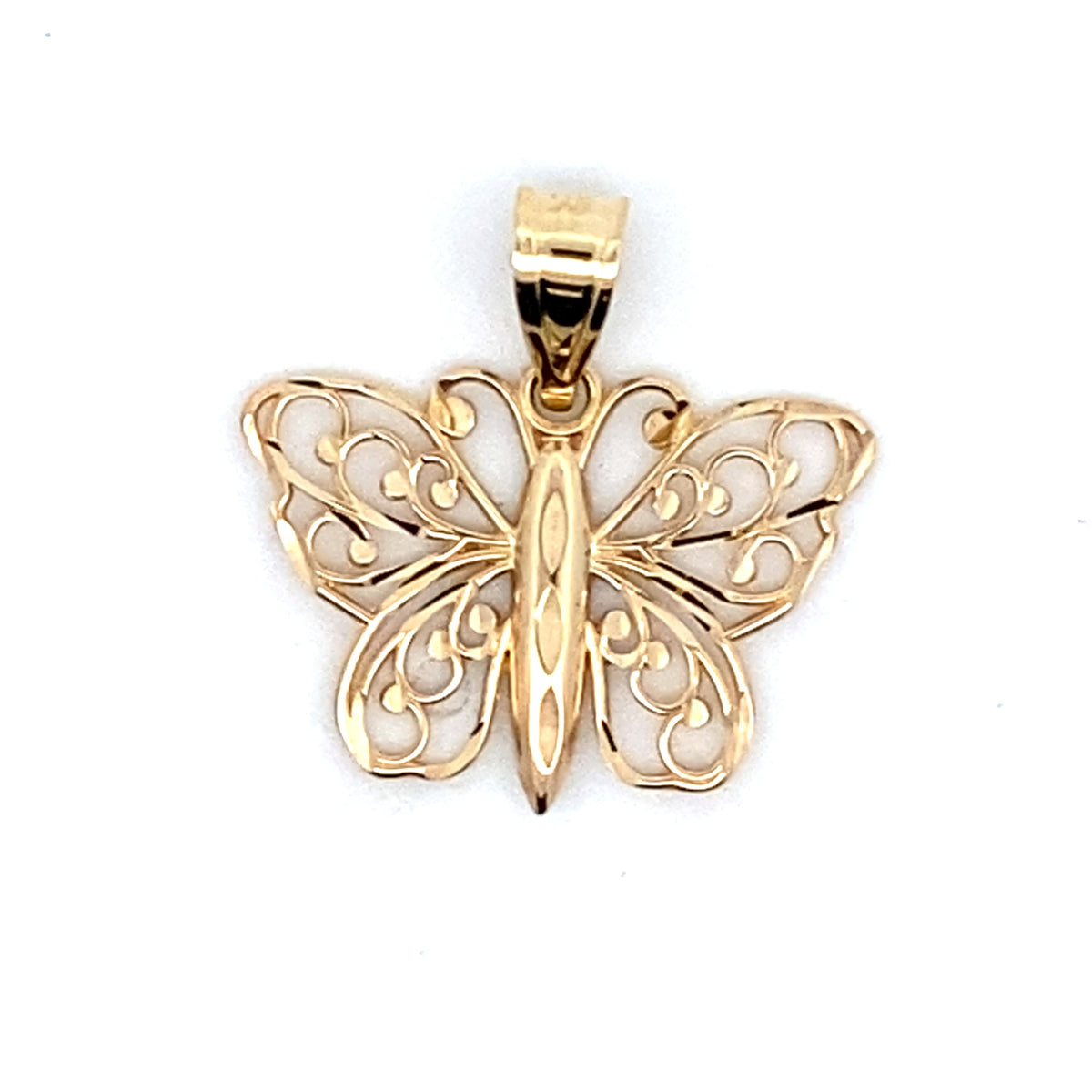 Gold Butterfly Pendant