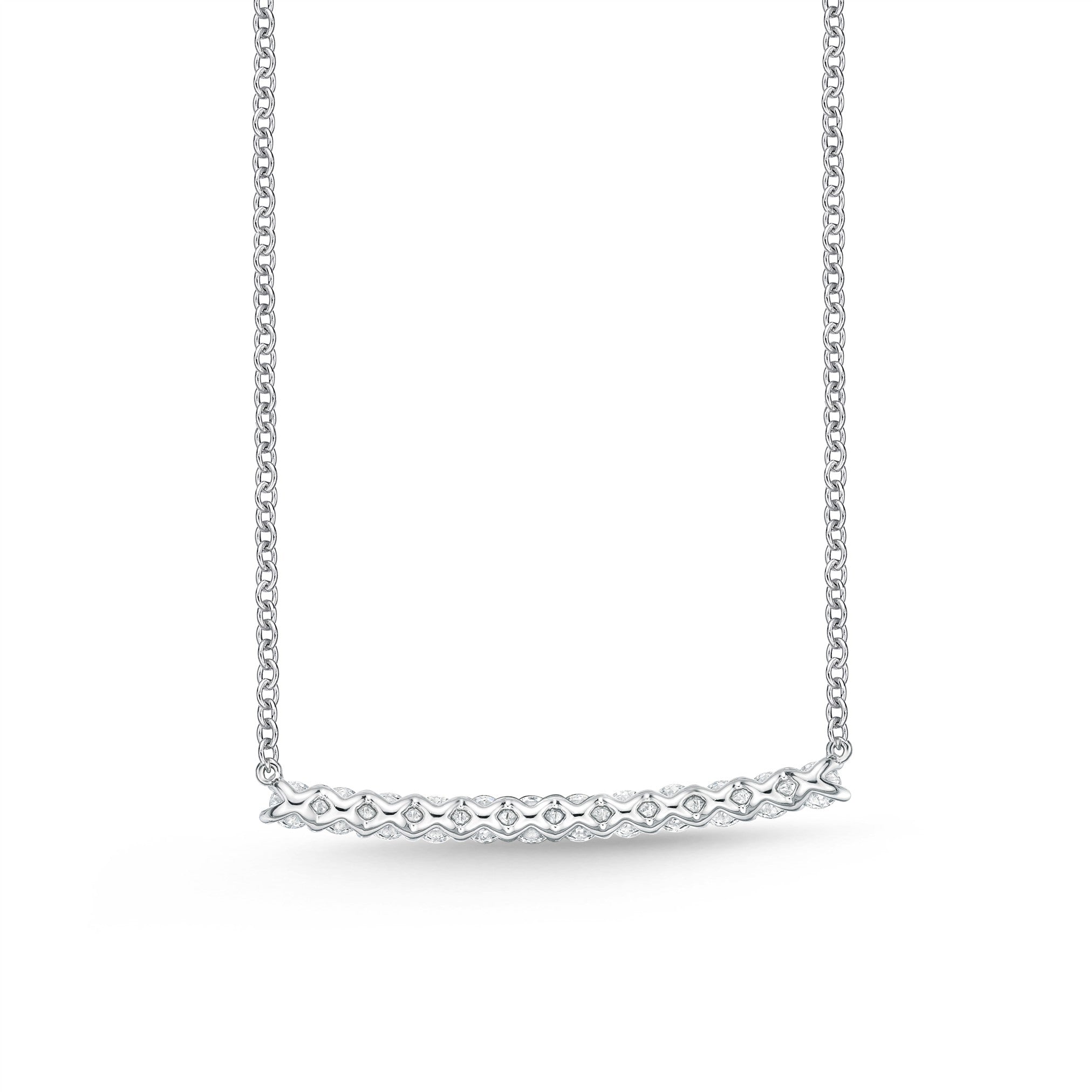 Memoire Diamond Bar Necklace