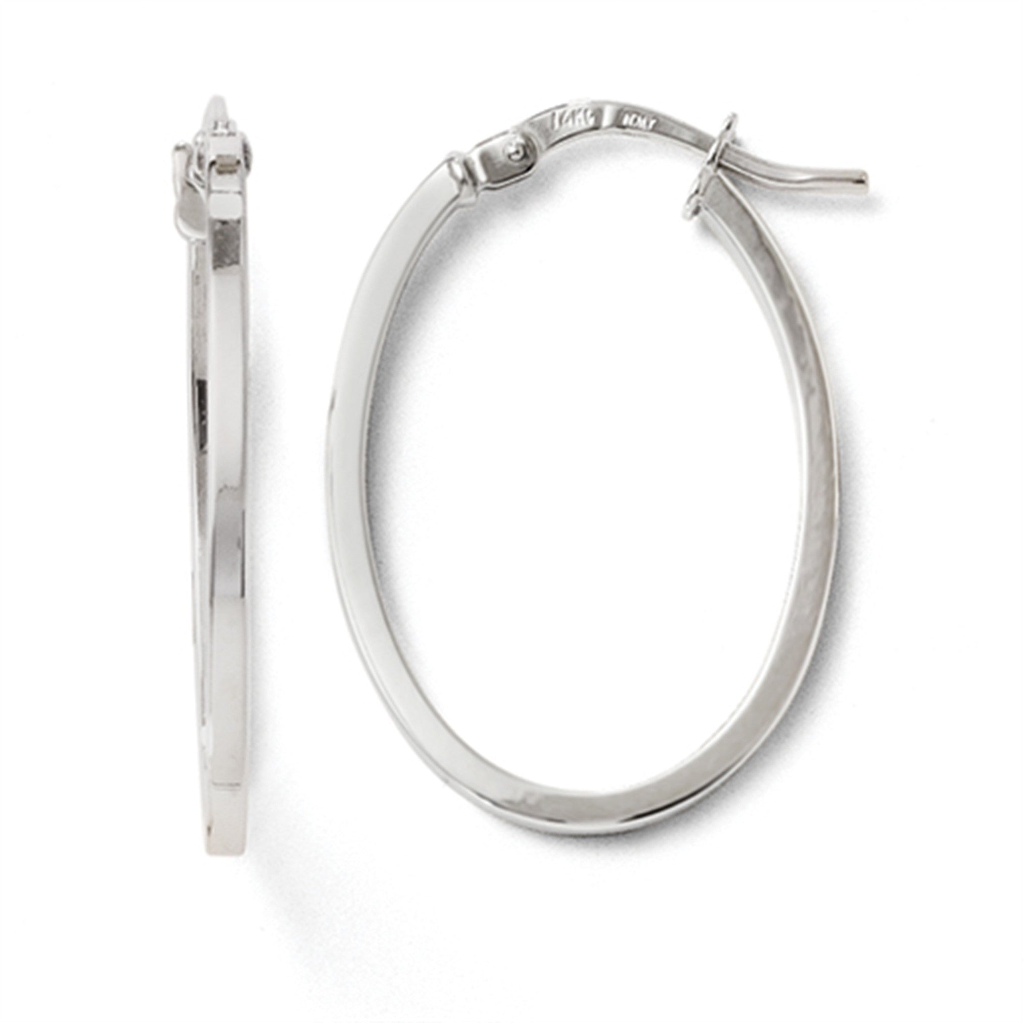 Oval Hoop Earrings