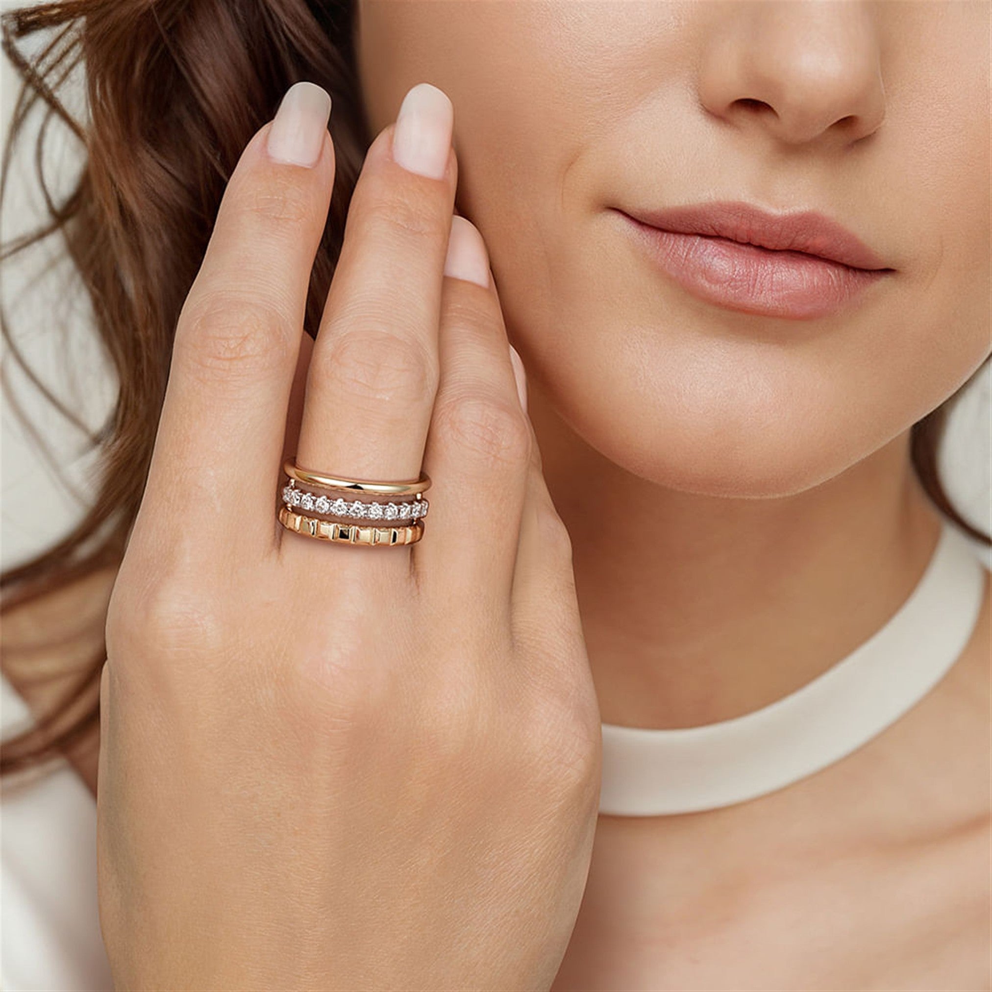 Gabriel & Co. Diamond Easy Stackable Ring
