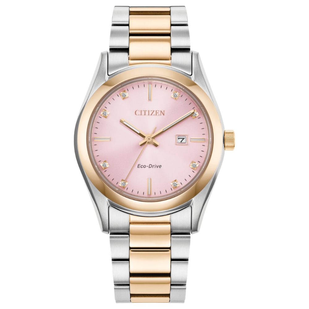 Citizen 'Sport Luxury' Radiant Pink Dial Eco-Drive Watch