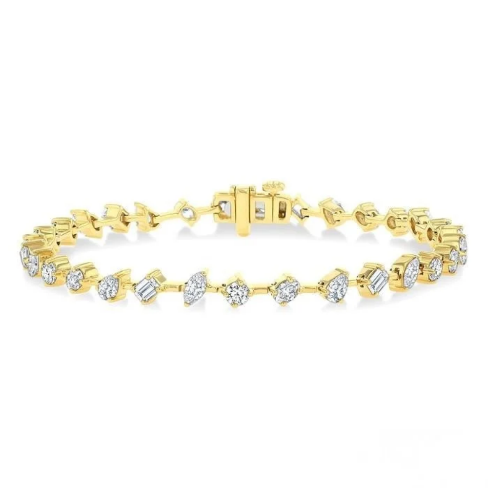 ASHI Mixed Shape Diamond Bracelet