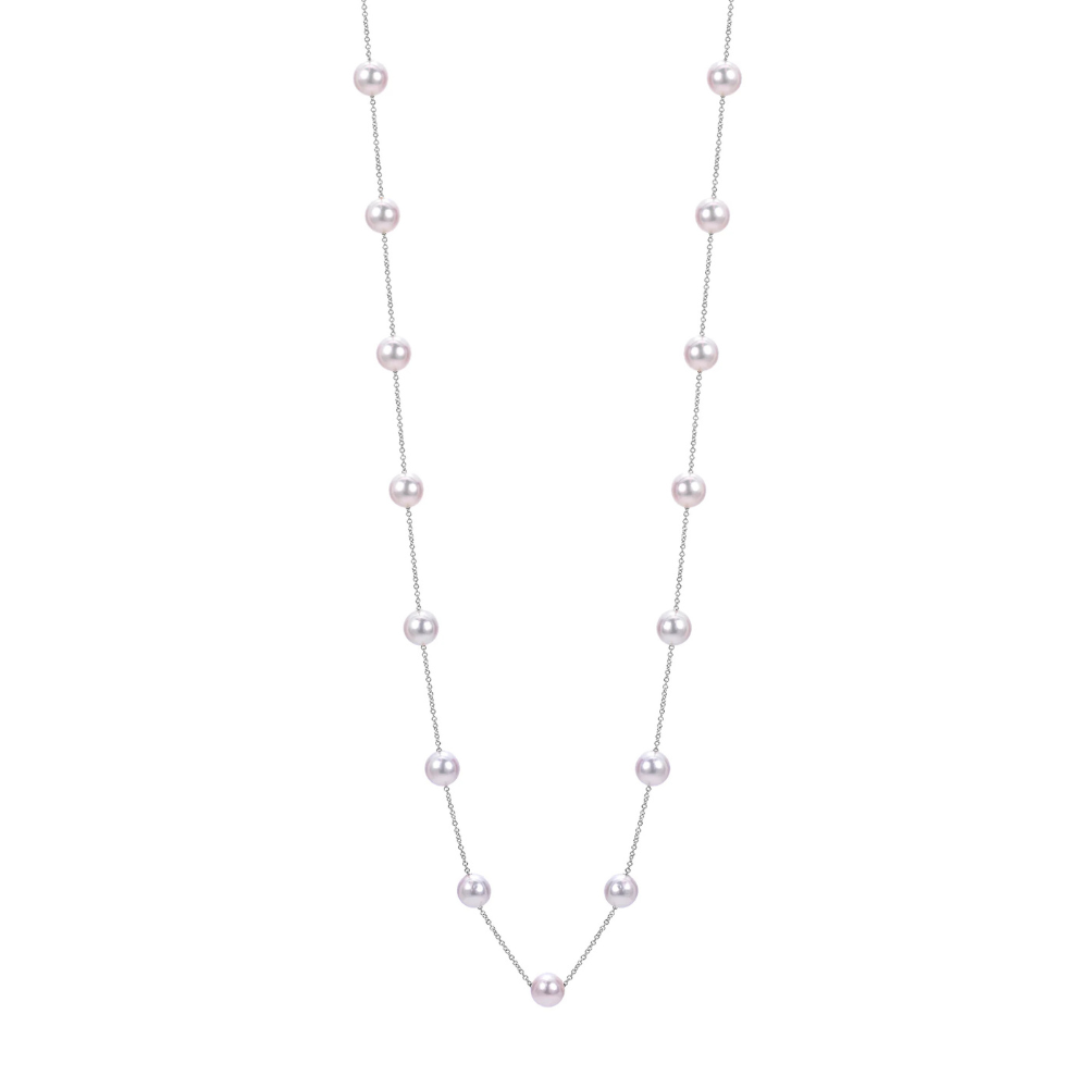 Akoya Pearl Station Necklace