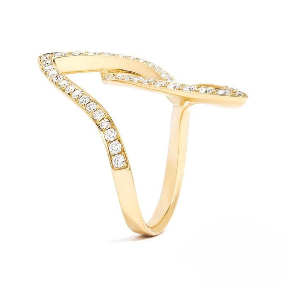 ASHI Couture Funky Diamond Fashion Ring