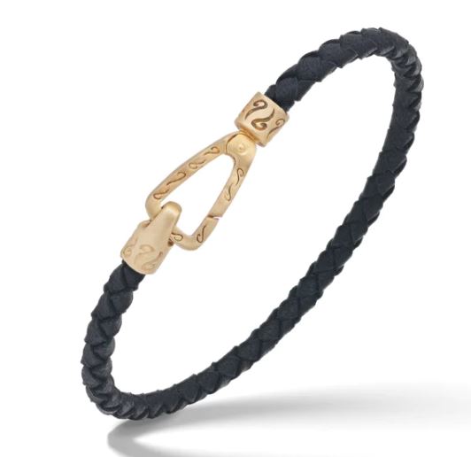 Marco Dal Maso Lash Woven Leather Bracelet