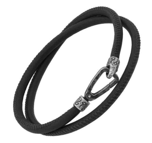 Marco Dal Maso Lash Double Wrap Leather Bracelet