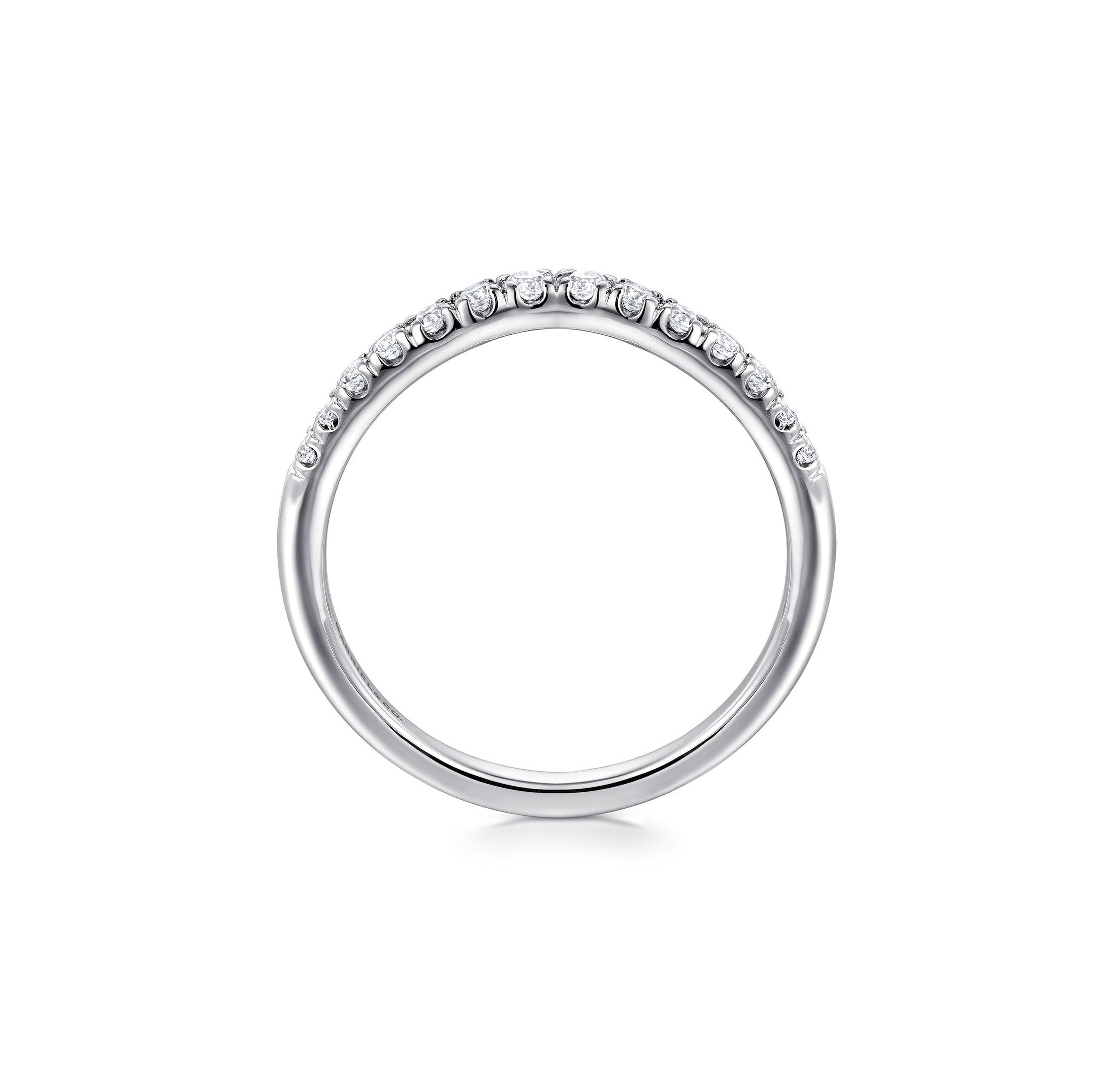 Gabriel & Co. 'Prato' Curved Diamond Band