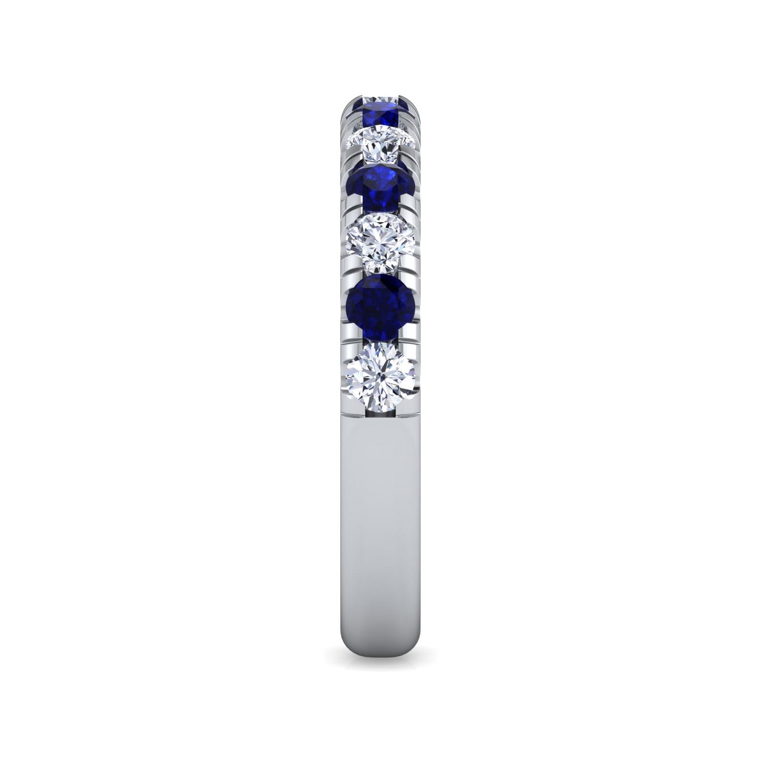 Gabriel & Co. Sapphire & Diamond Band