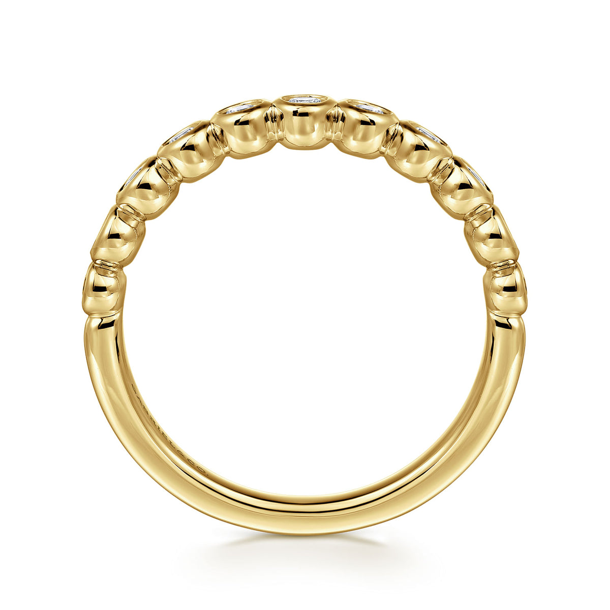 Gabriel & Co. Bezel Diamond Anniversary Band