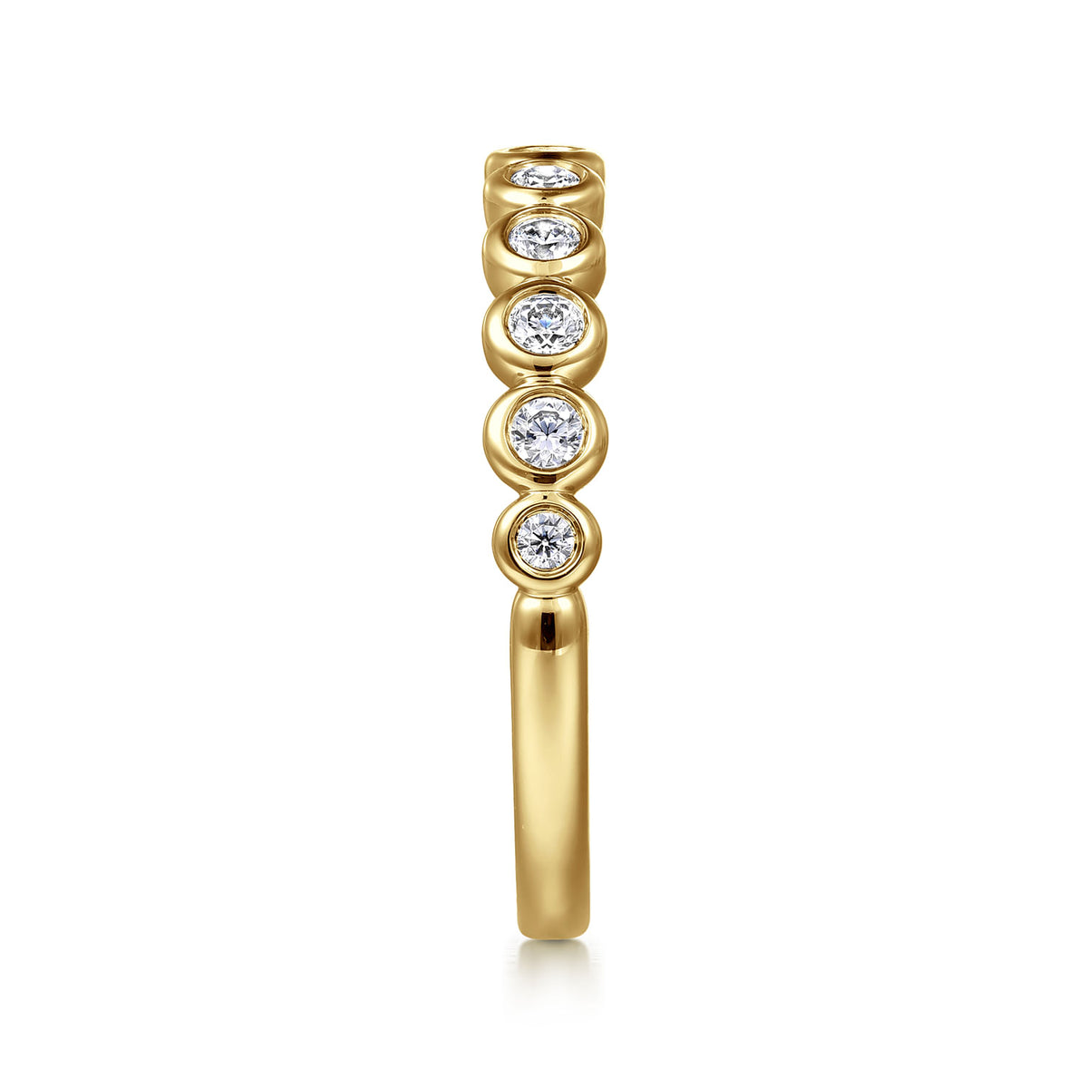 Gabriel & Co. Bezel Diamond Anniversary Band
