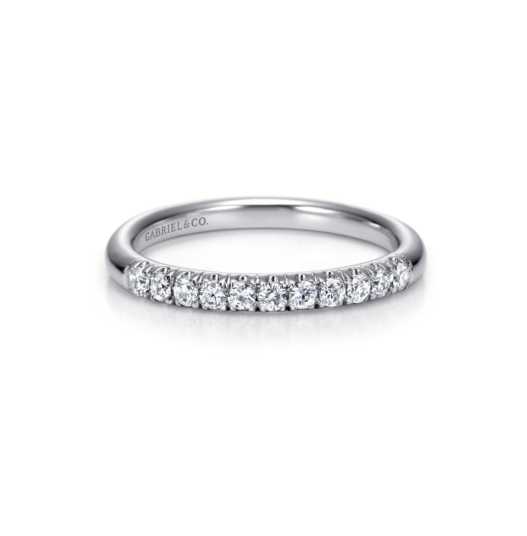 Gabriel & Co. 'Portofino' French Pavé Diamond Band