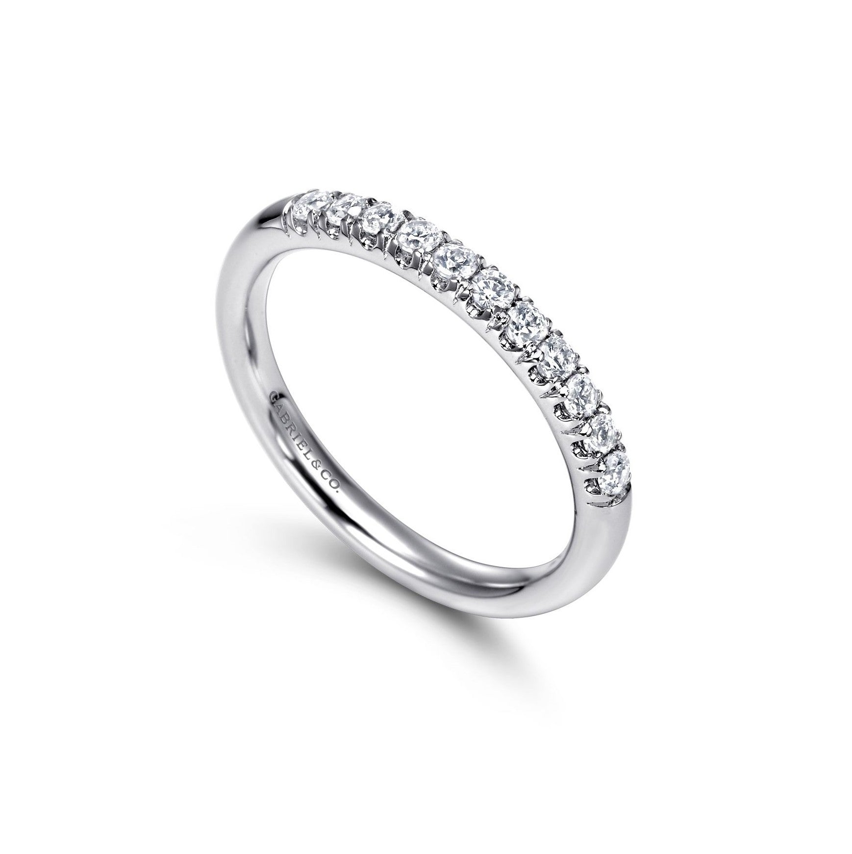 Gabriel & Co. 'Portofino' French Pavé Diamond Band