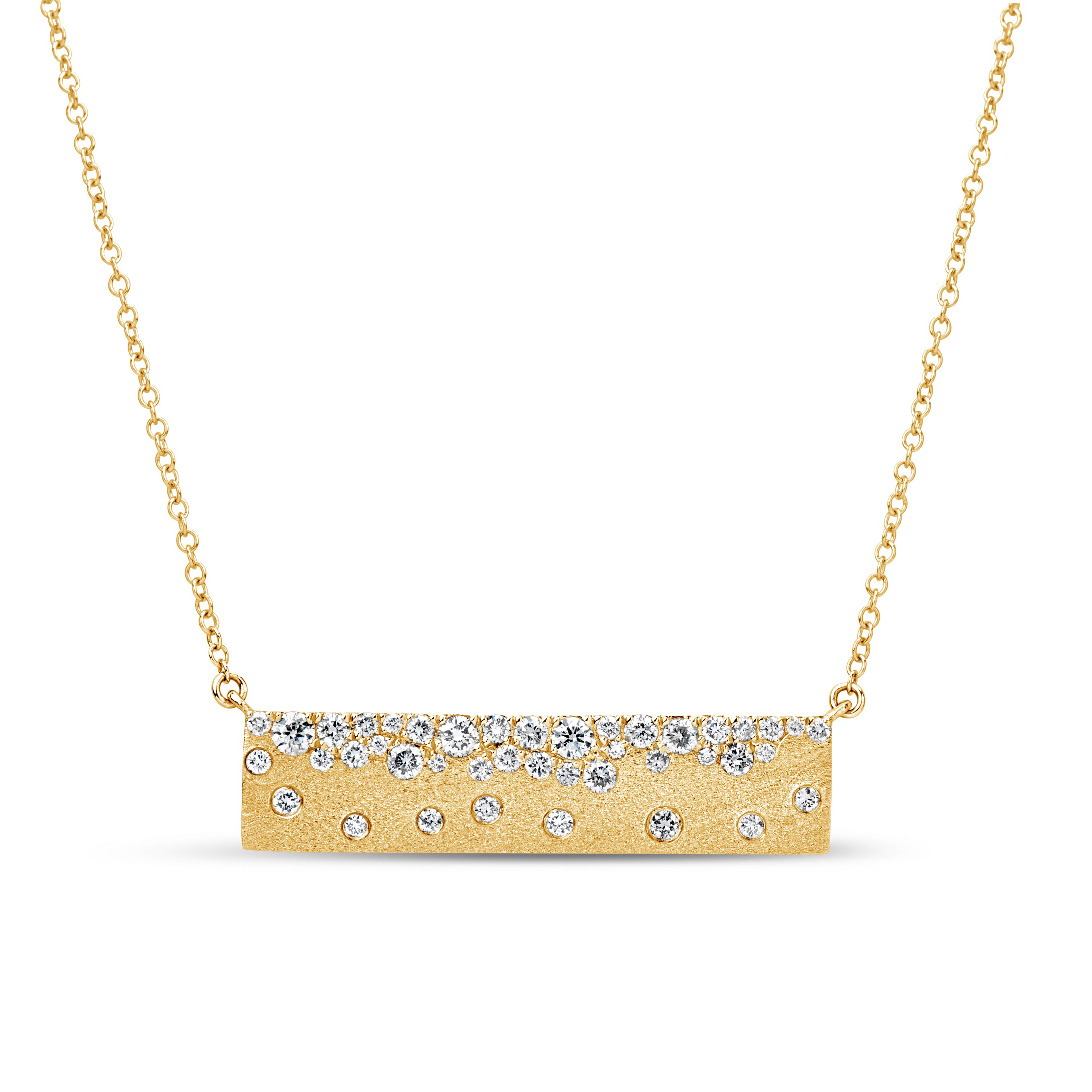 Diamond Confetti Bar Pendant