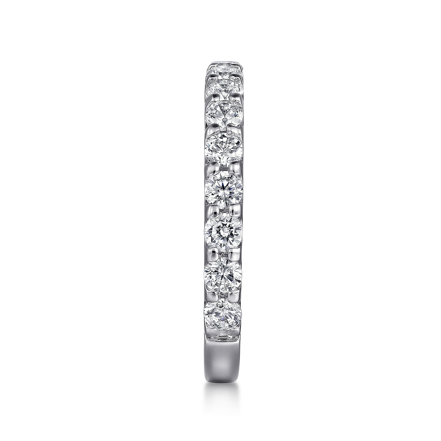 Gabriel & Co. Shared Prong Diamond Wedding Band