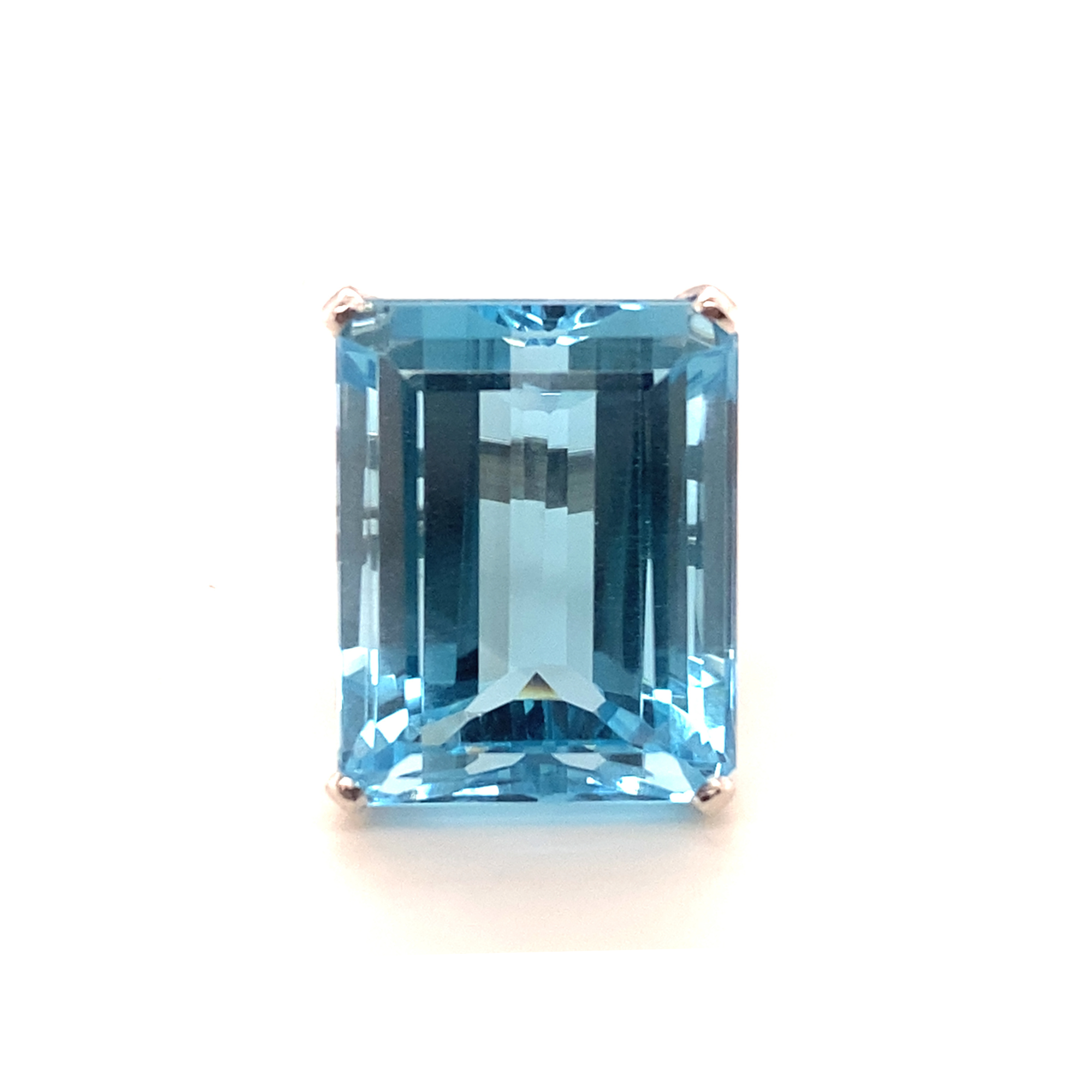 60 Carat Blue Topaz Ring