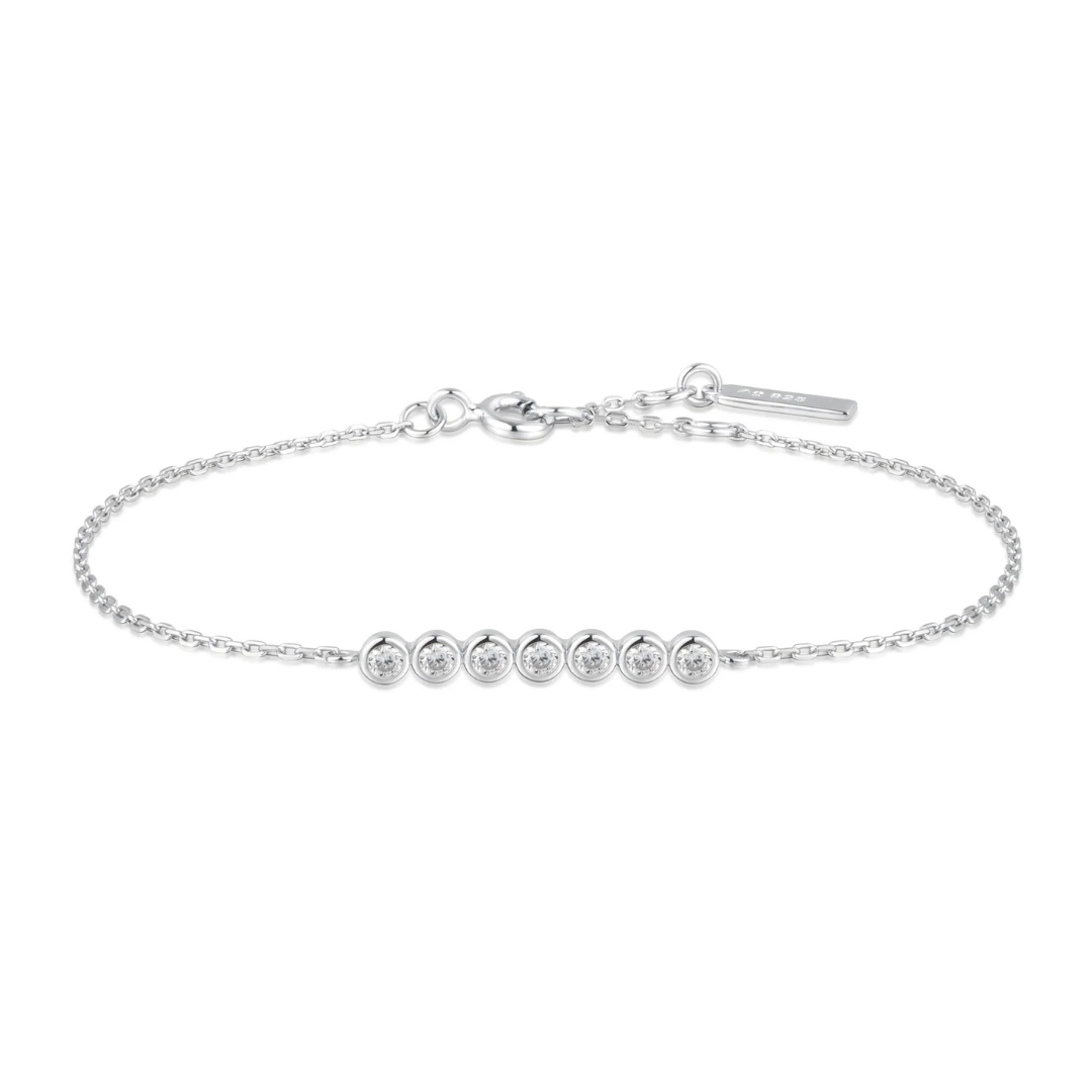 Ania Haie Silver Bezel Set CZ Bracelet