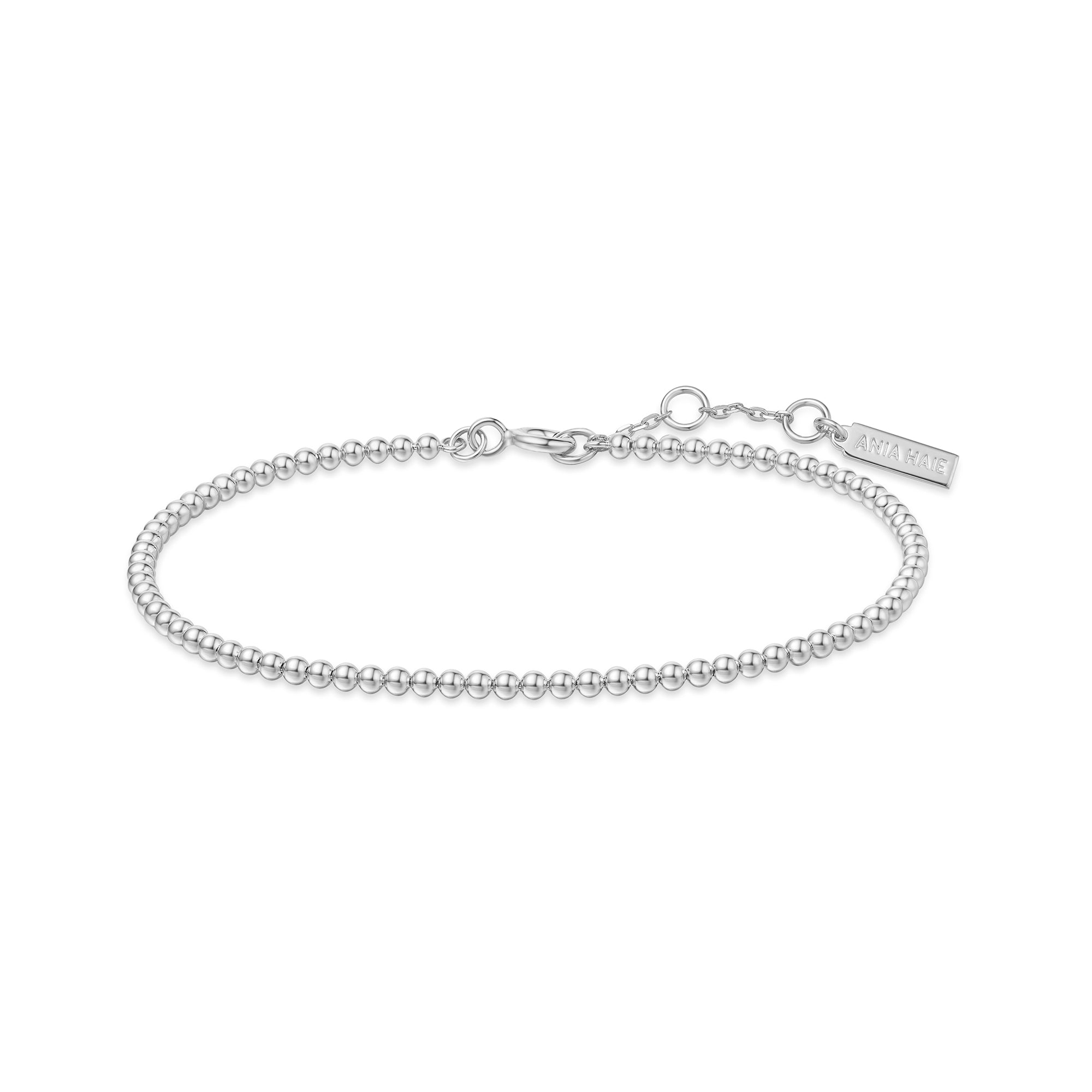 Silver Beaded Bracelet