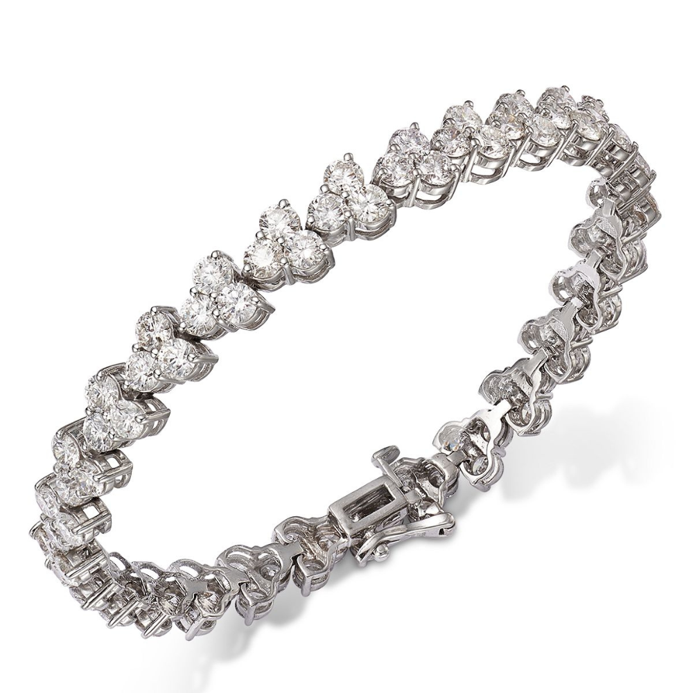 11.60 Carat Diamond Cluster Bracelet