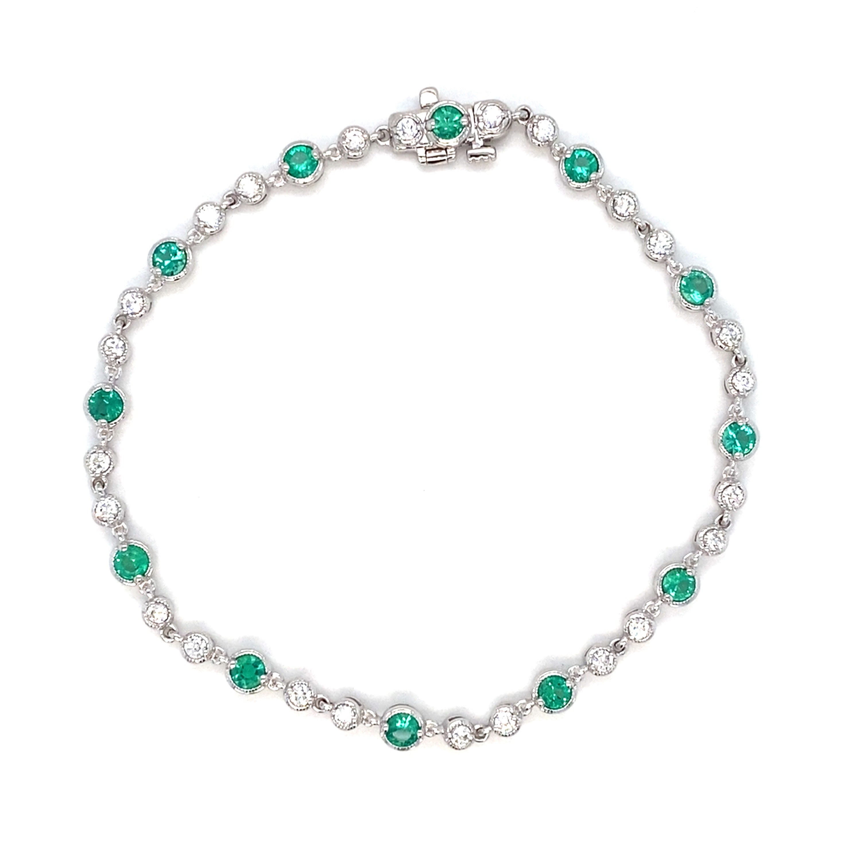 Emerald & Diamond Bracelet