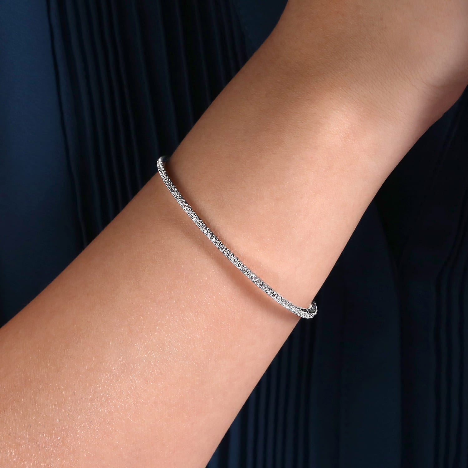 Gabriel & Co. "Demure" Diamond Bangle