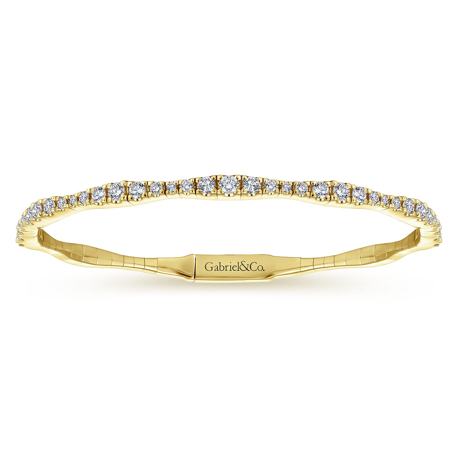 Scalloped Diamond Bangle 14KY
1.10ctw HI SI
Size 6.25
Serial #S2350