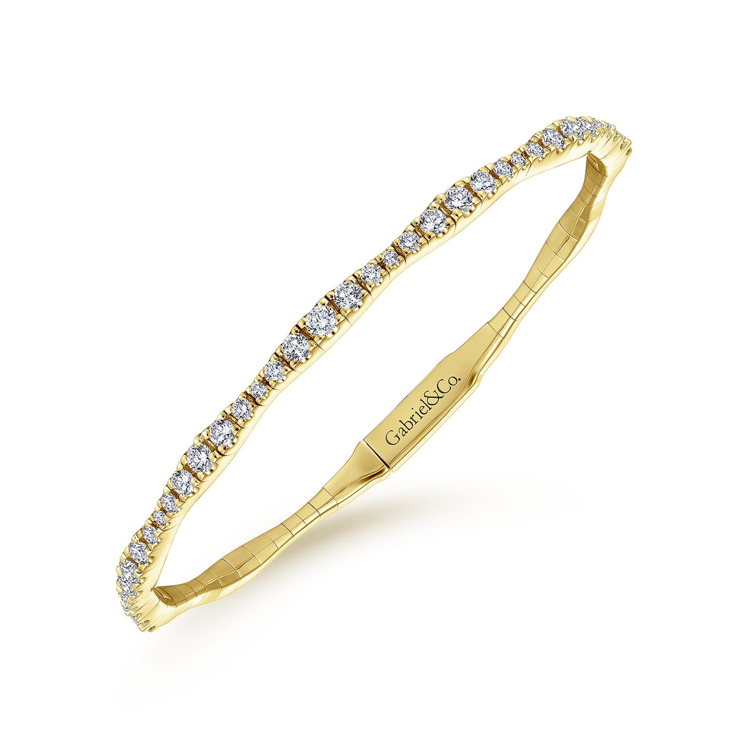Scalloped Diamond Bangle 14KY
1.10ctw HI SI
Size 6.25
Serial #S2350