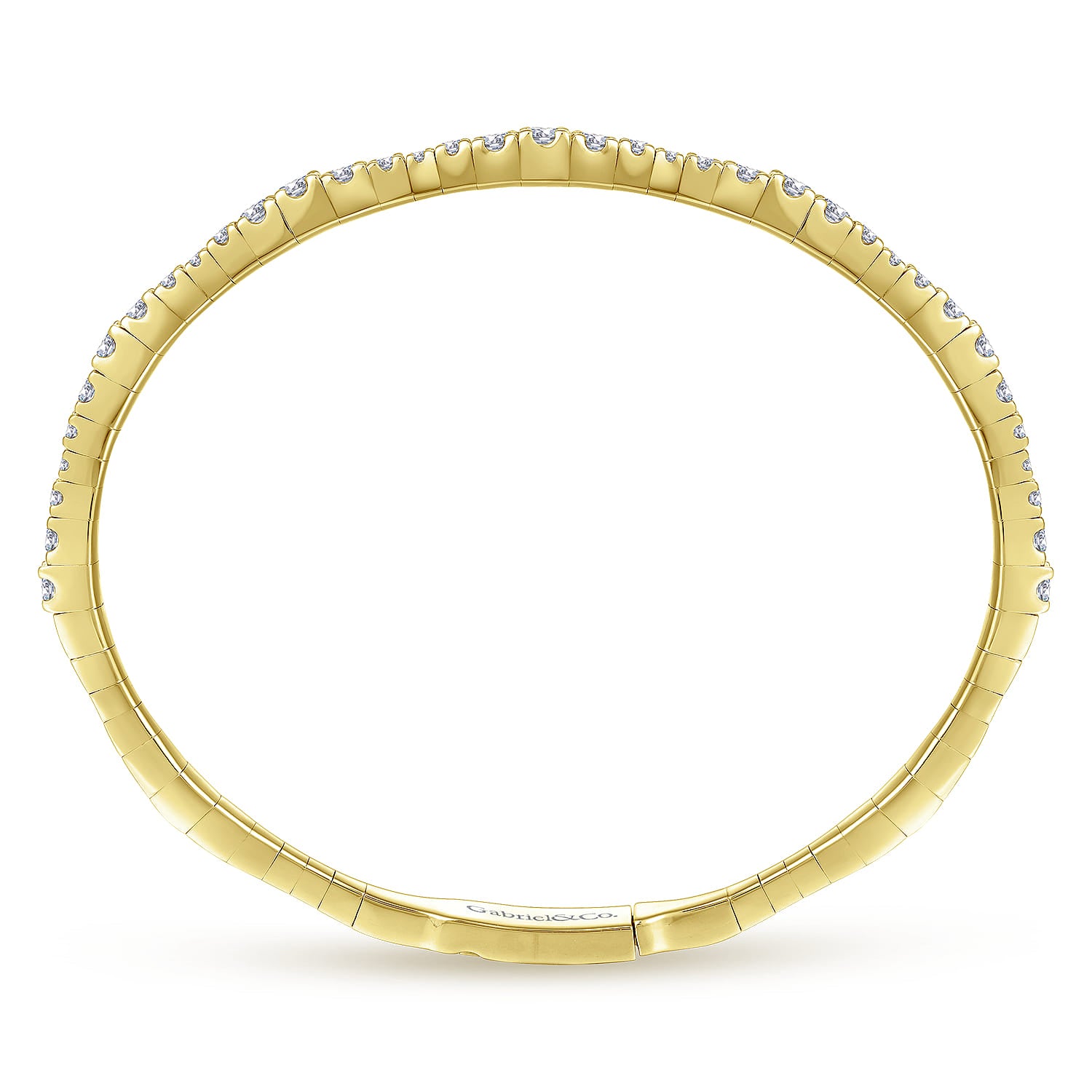 Gabriel & Co. Scalloped Diamond Bangle