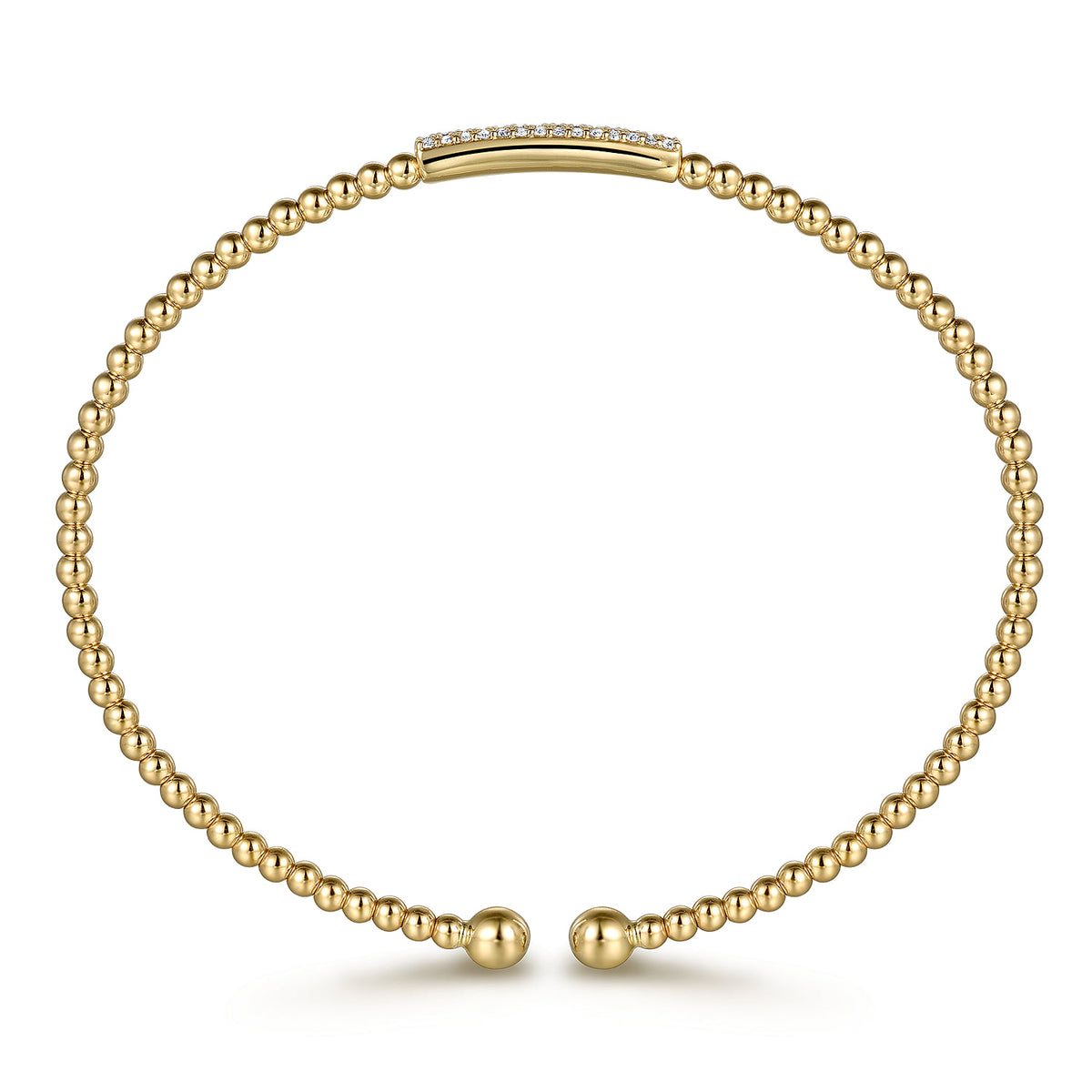 Gabriel & Co. Bujukan Bead Bangle with Diamonds