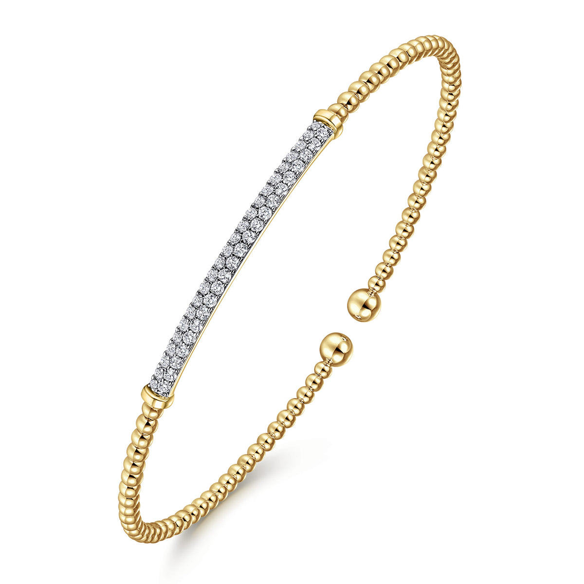 Gabriel & Co. Bujukan Diamond Bar Split Bangle
