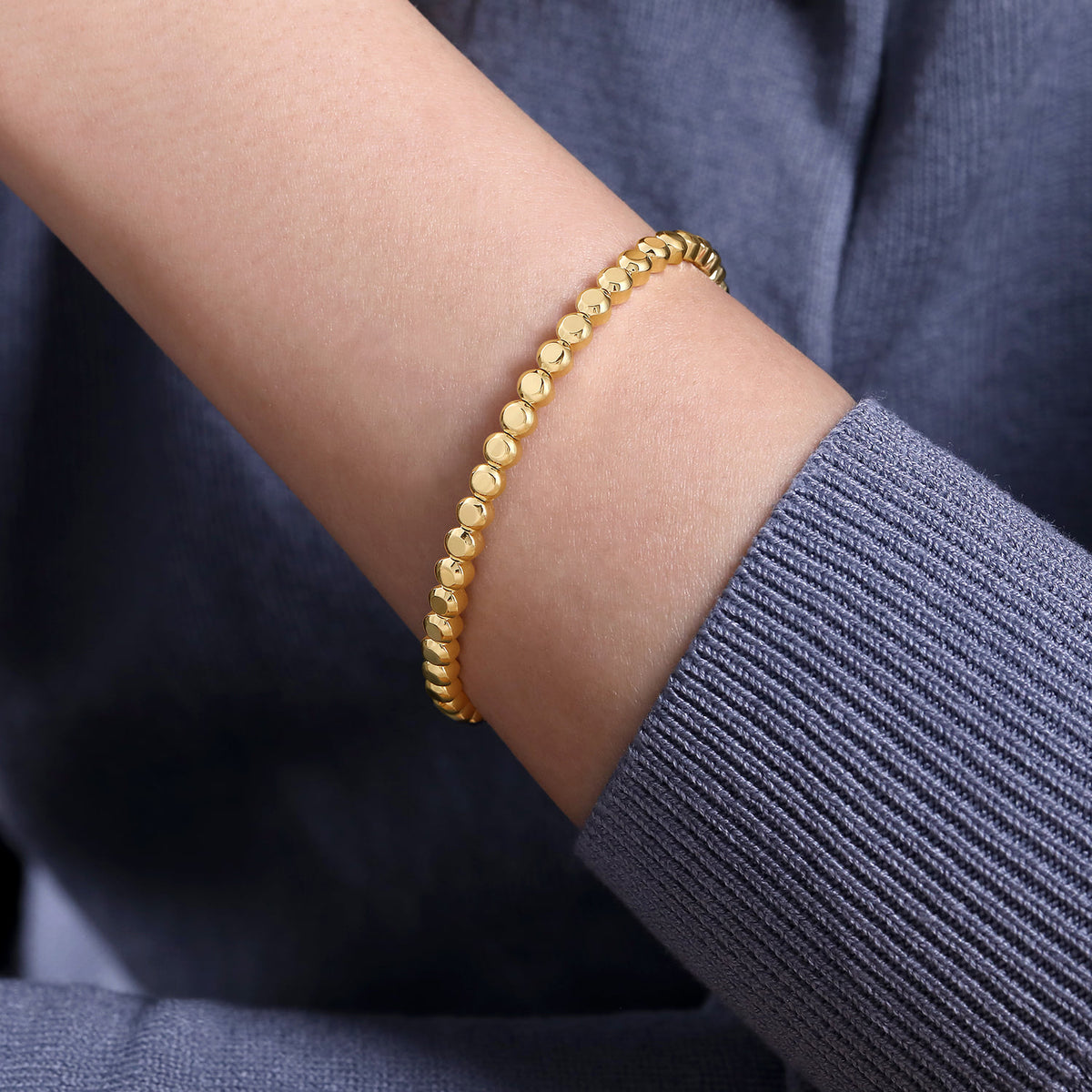 Gabriel & Co. Round Disk Pattern Cuff Bracelet