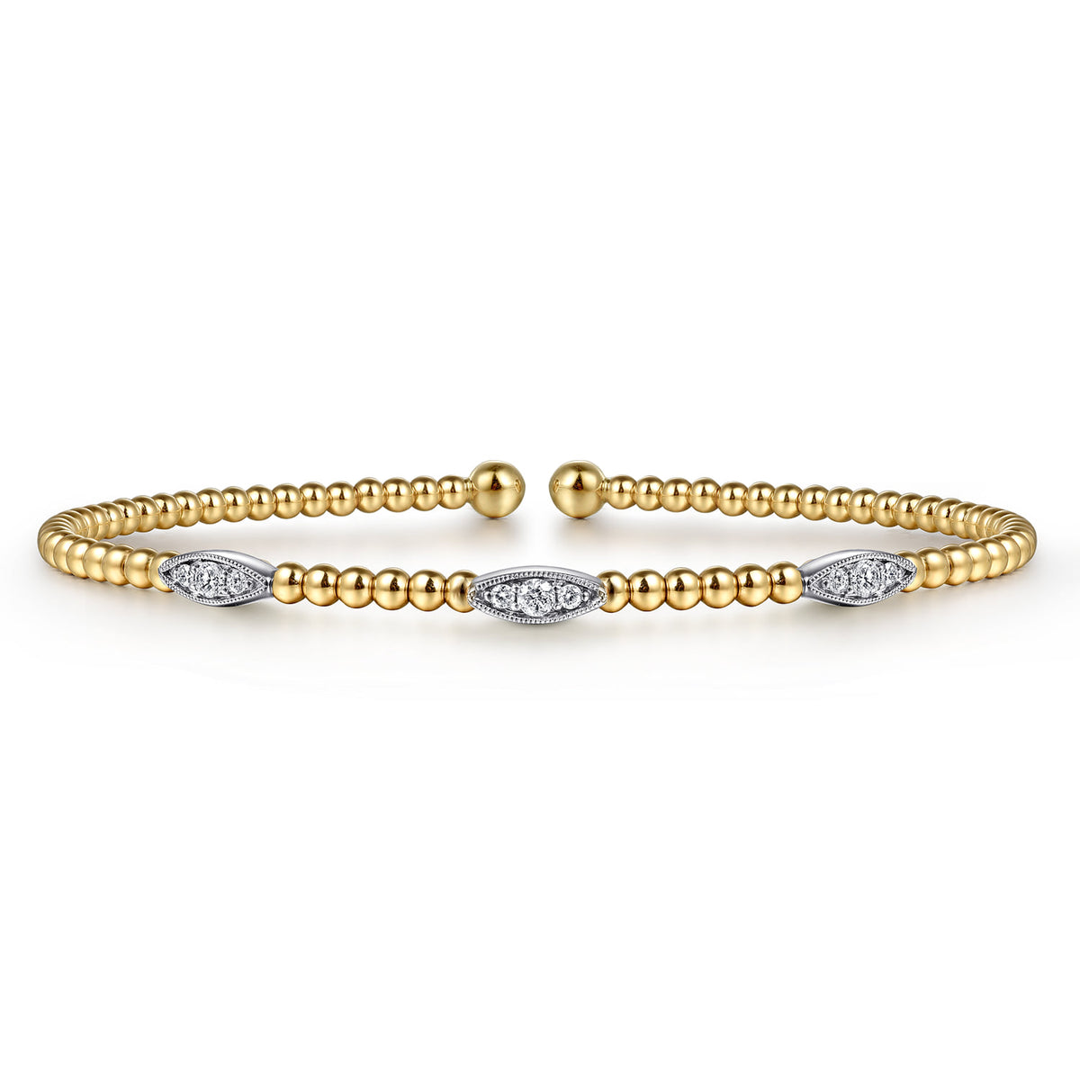 Gabriel & Co. Bujukan Diamond Marquise Stations Bangle