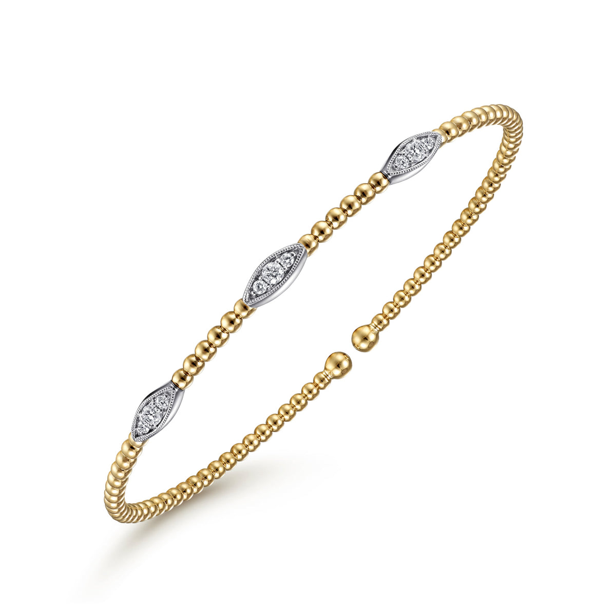 Gabriel & Co. Bujukan Diamond Marquise Stations Bangle