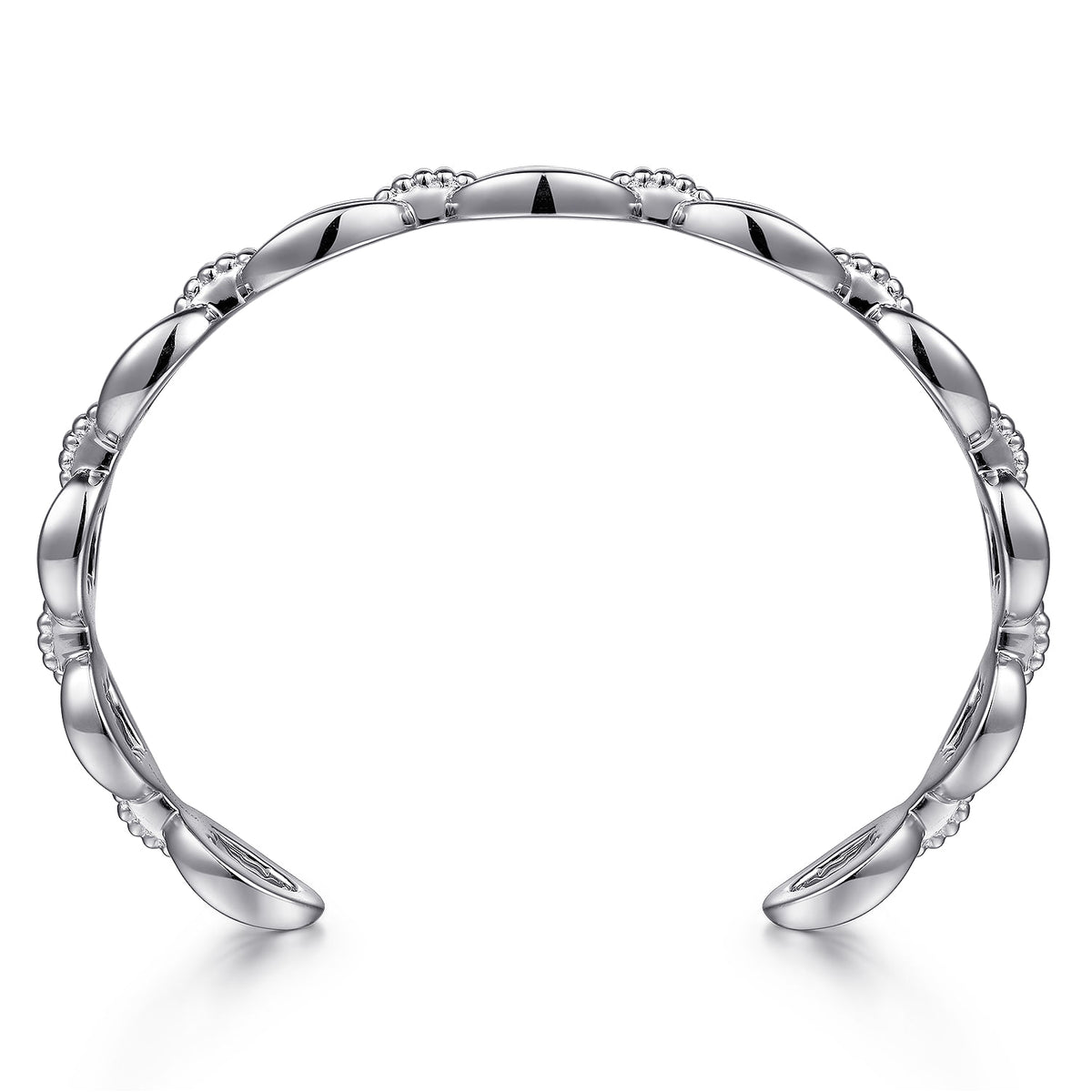 Gabriel & Co. Bujukan Oval Link Cuff Bangle Bracelet