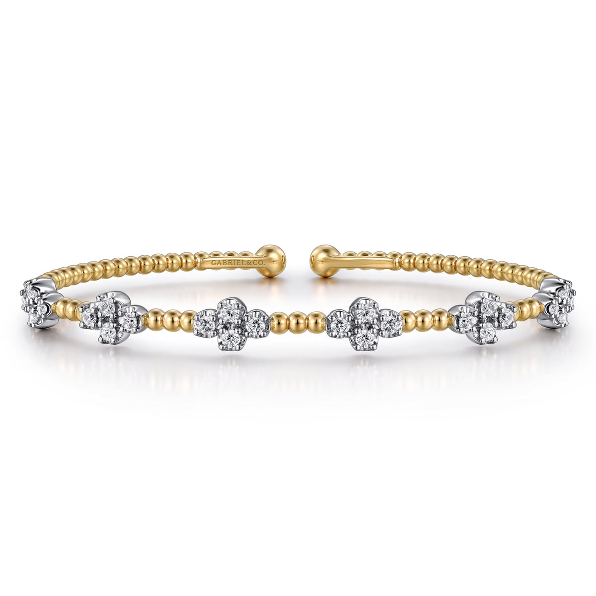 Gabriel & Co. Bujukan Diamond Clover Bangle