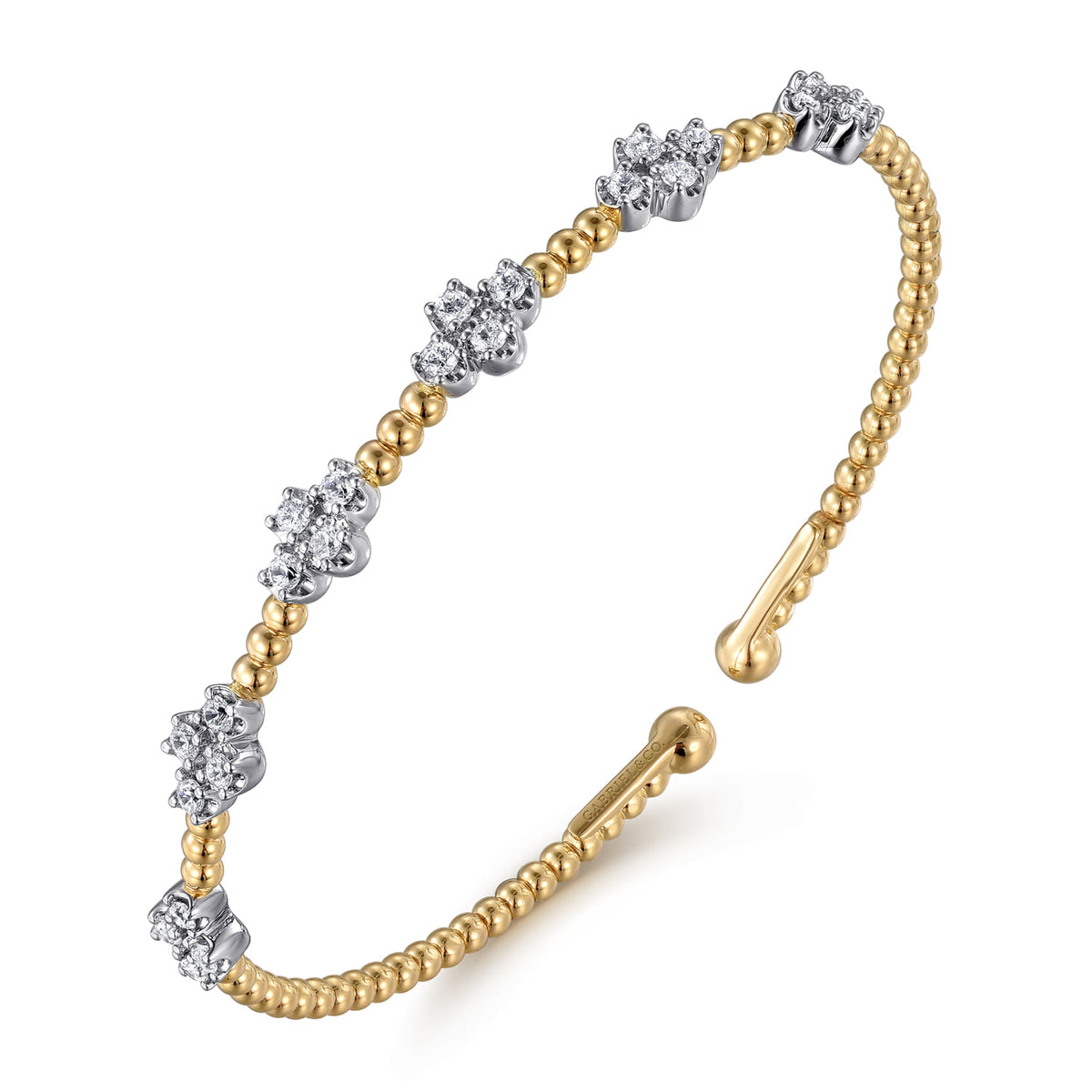 Gabriel & Co. Bujukan Diamond Clover Bangle
