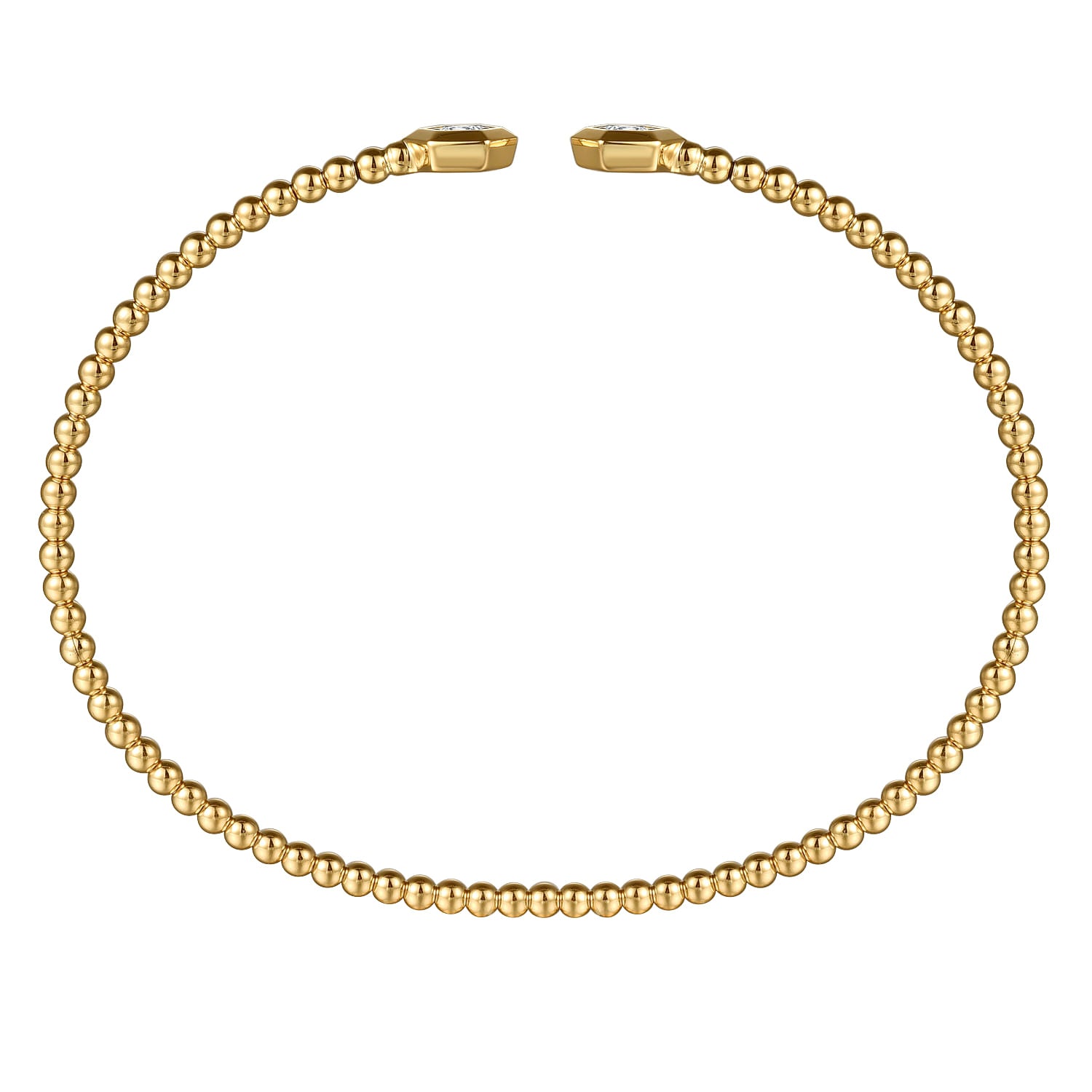 Gabriel & Co. Bujukan Beads and Diamond Split Bangle Bracelet