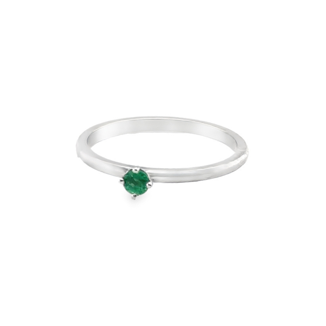 Koser Jewelers Signature Emerald Birthstone Stacking Ring