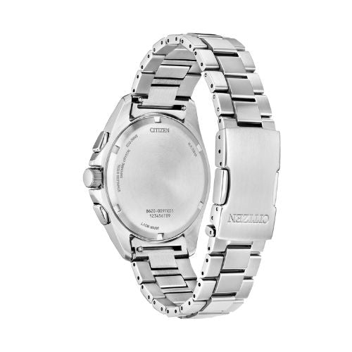 40.5mm 'Sport Luxury' Citizen Eco-Drive Watch
Blue Chronograph SS Bra