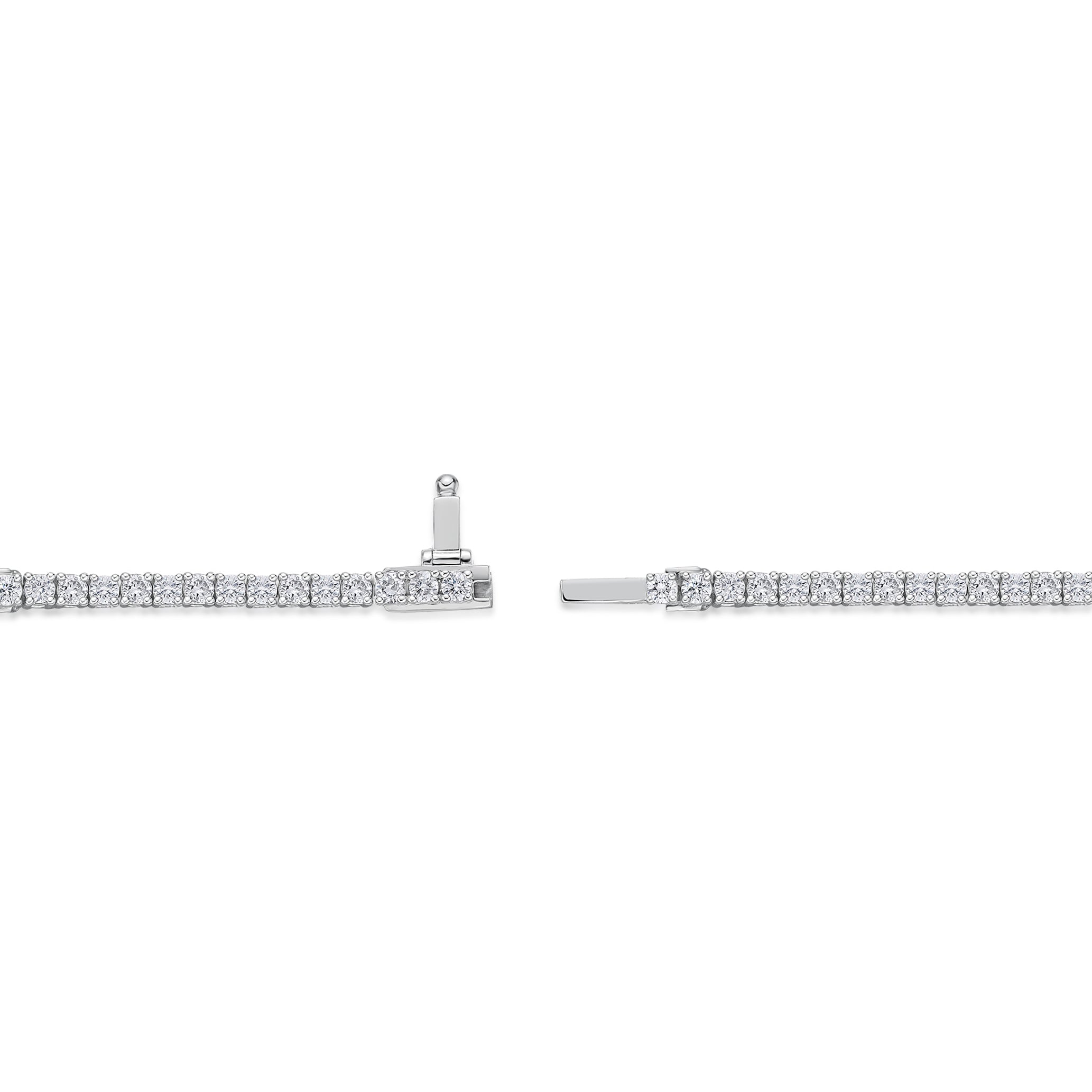 Memoire Classic 4-Prong Diamond Line Bracelet